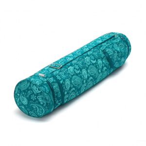 Bodhi Yoga Táska jógához Bodhi Maharaja pamut Paisley petróleum Hossz: 60 cm