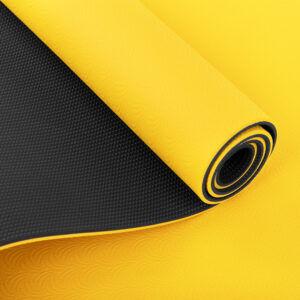Bodhi Yoga Bodhi Lotus Pro TPE puha jógaszőnyeg 183 x 60 cm x 6 mm Szín: Sárga/Antracit