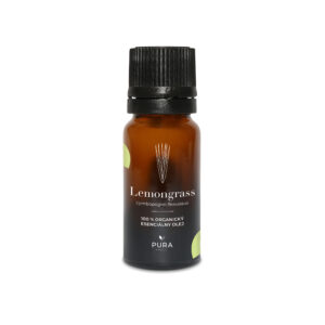 PURA product PURA 100% tisztaságú organikus citromfű illóolaj 10 ml Food Grade