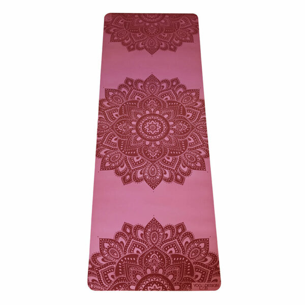 Yoga Design Lab az Infinity Mat Mandala Rose 5 mm jógaszőnyeg hordszíjjal