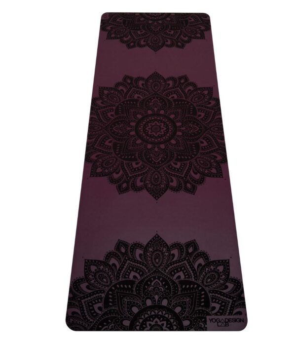 Yoga Design Lab the Infinity Mat Mandala Burgundy jógaszőnyeg 5 mm hordszíjjal