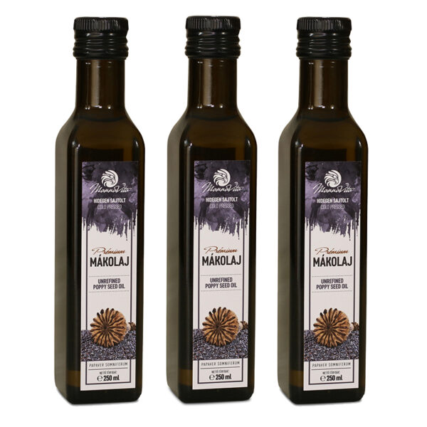 Mannavita Mákolaj 100%-os üvegben, 3 x 250ml
