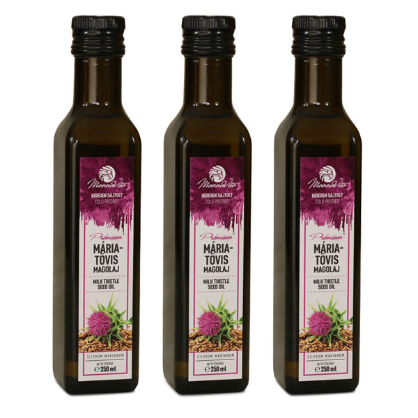 Mannavita Máriatövis Magolaj, 250ml (3x)