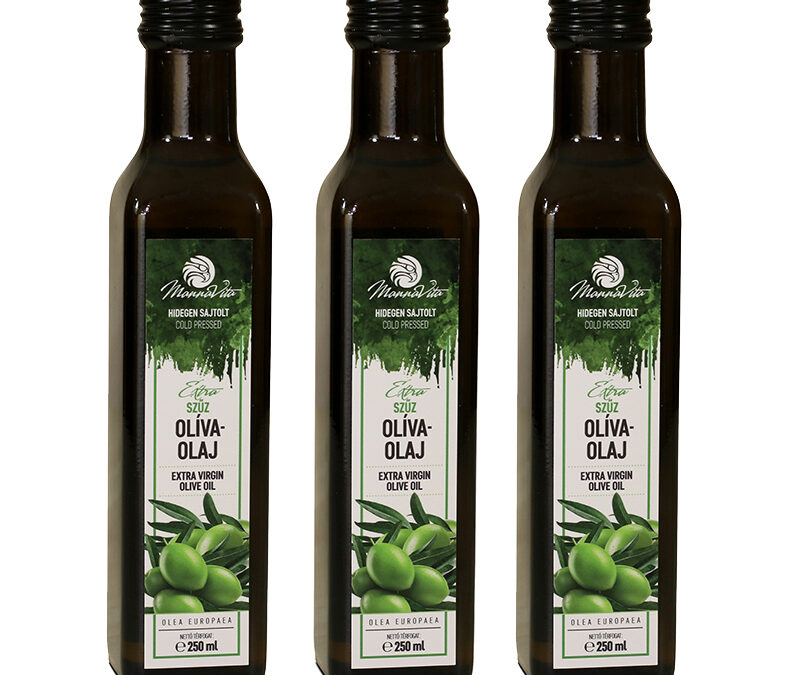 Mannavita PRÉMIUM Extra Szűz OLIVA OLAJ, 250ml (3 db)