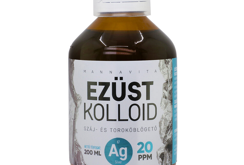 Mannavita Ezüstkolloid 20 PPM, 200ml – ÜVEGES