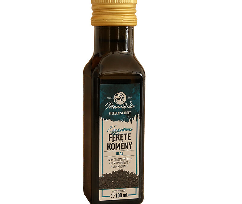 Mannavita hidegen sajtolt Fekete Köménymag olaj, 100ml (3 db)