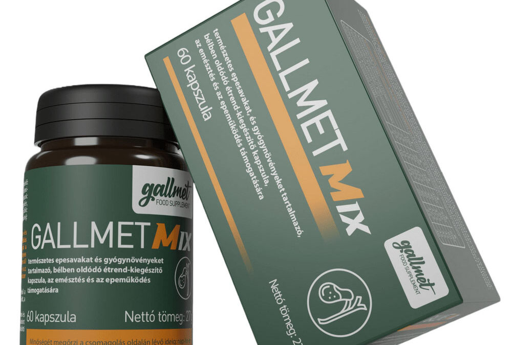 Gallmet Mix epesav + gyógynövény kapszula, 60db