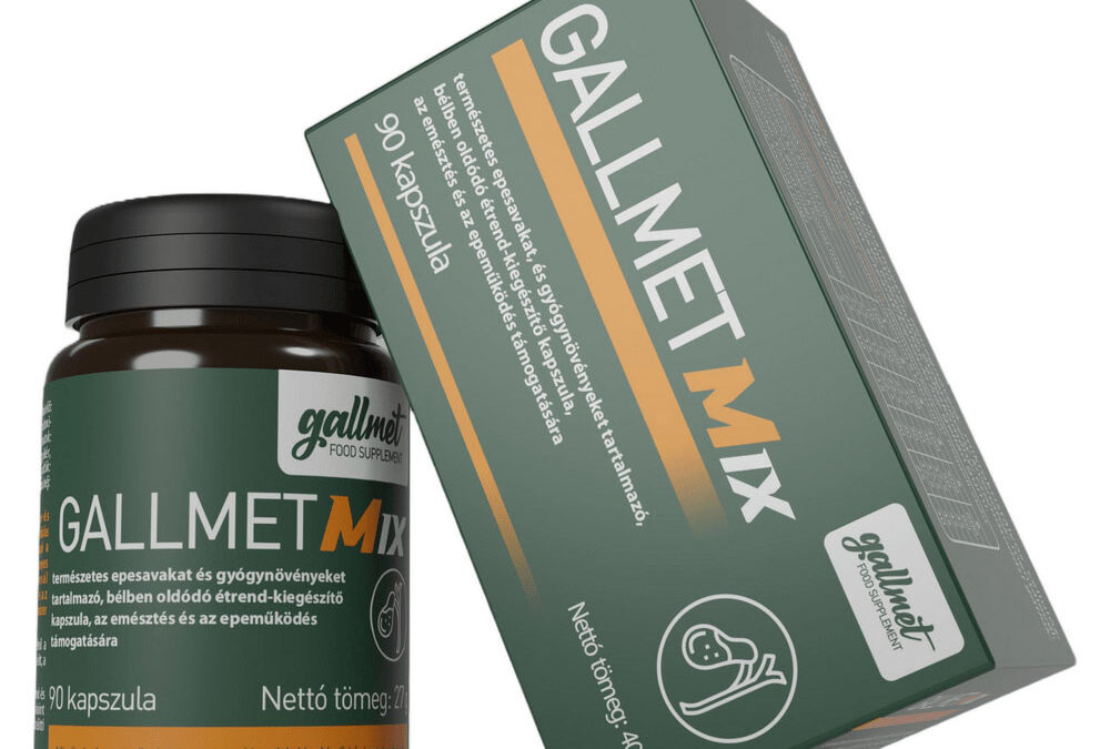 Gallmet Mix epesav + gyógynövény kapszula, 90db