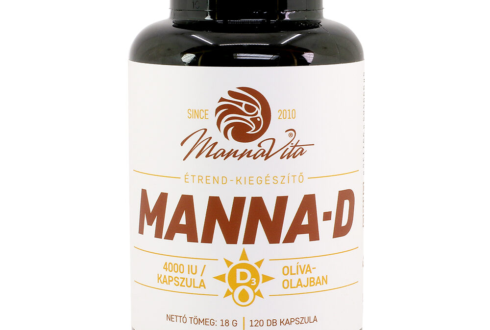 Manna-D D3-vitamin oliva olajban 4000 NE, 120 db (3 db)