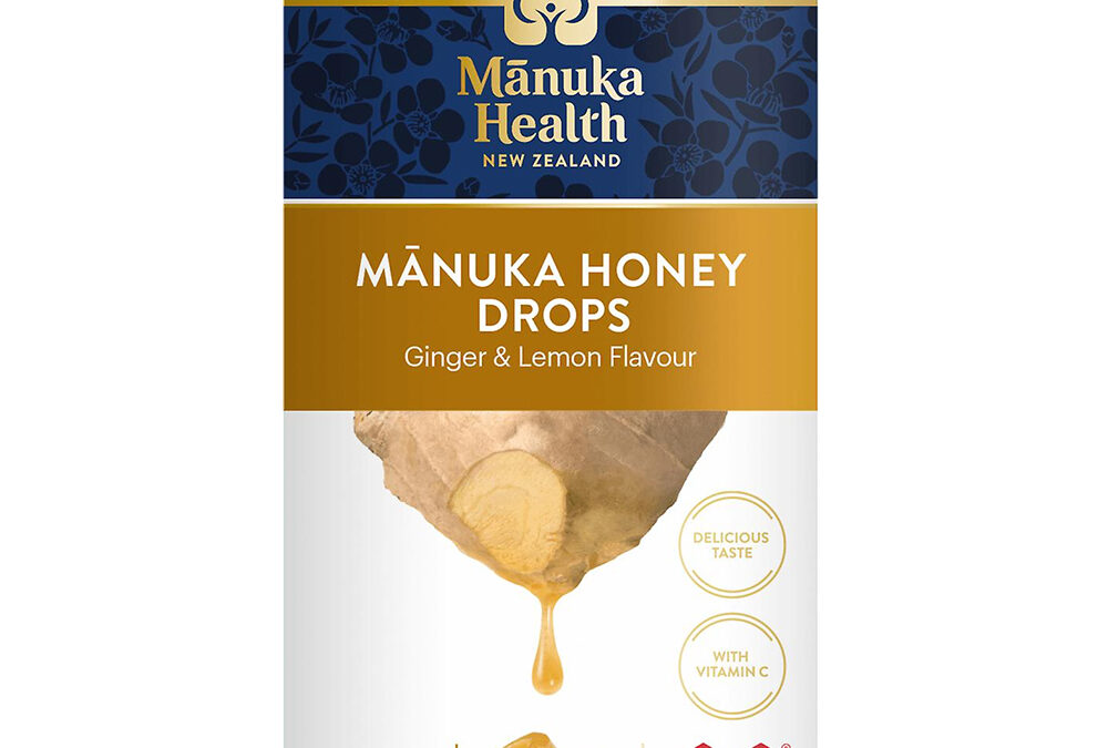 Manuka mézes cukorka Citrom + Gyömbér, 15 db