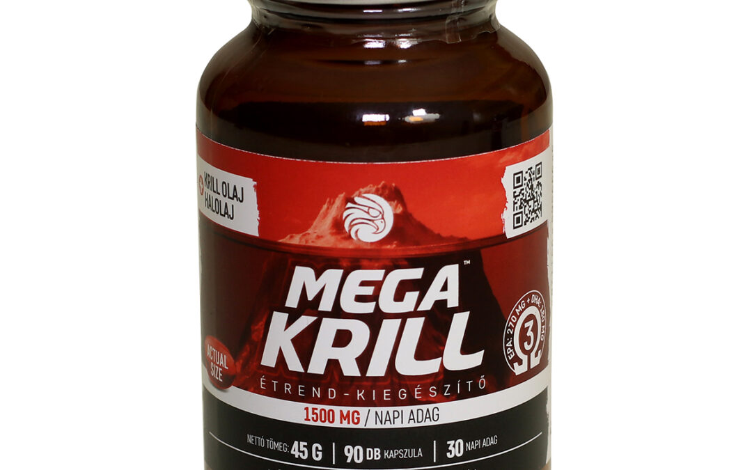 Mega Krill 1500mg krill olaj + halolaj, 90db (3 db)