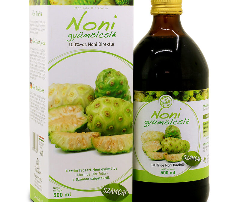 Mannavita NONI 100%-os gyümölcslé, 500 ml
