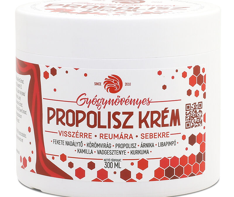 Mannavita Propolisz krém gyógynövényekkel, 300ml