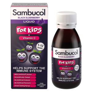 Sambucol fekete bodza szirup gyermek, 120ml (3x)