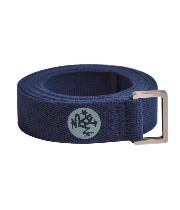 MANDUKA Unfold 2.0 jóga heveder - midnight kék Hossz: 183 cm