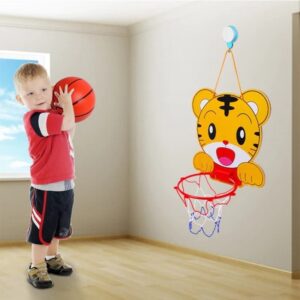 Mókás mini kosárpalánk labdával Tigris forma