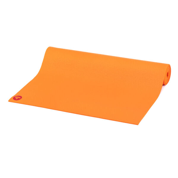 Bodhi Yoga Bodhi Rishikesh Premium 60 jógaszőnyeg 2 rugalmas hevederrel, 183 x 60 cm 4,5 mm Szín: Narancssárga