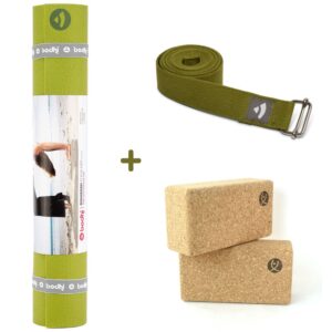 Bodhi Yoga Bodhi Rishikesh Premium szett kezdőknek, zöld színben 183 x 60 cm 4,5 mm