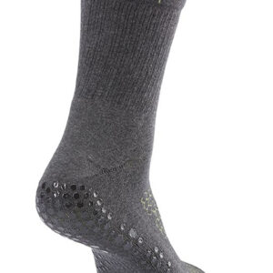 Base 33 sport férfi csúszásgátló zokni Crew Grip Slate Grey magas sötétszürke Méret: L 43-45