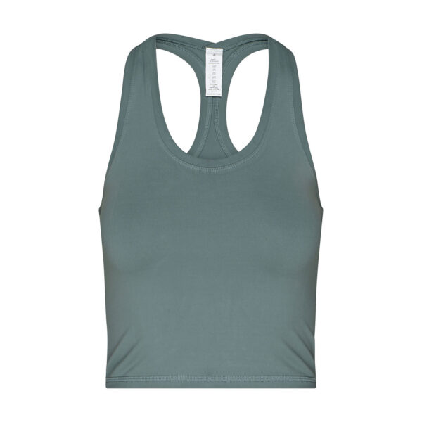 Bodhi Niyama Essentials Cropped Tank Dusty Turquoise rövid póló zöld-kék Méret: M