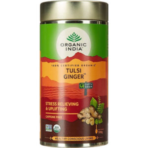 Organic India Tulsi Ginger méreganyagégető és emésztéstelősegítő gyömbértea 100 g