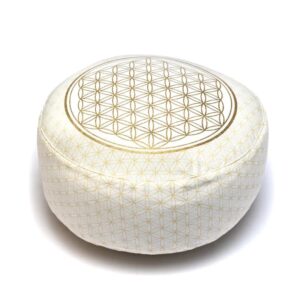 Flexity Yogi & Yogini meditációs párna az élet virága mintával 33 x 13 cm