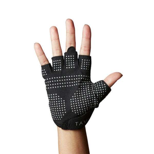 Tavi Noir Half Finger Grip Gloves Ebony edzőkesztyű fekete Méret: S 6,5 - 7,5 cm