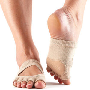 Toesox Halftoe Relevé Grip csúszásgátló zokni tánchoz és baletthez (Nude) Méret: S 36-38