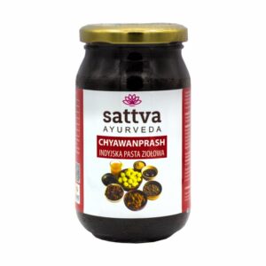 Sattva Ayurveda Chyavanprash Amla paszta gyógynövényekkel, gyümölcsökkel és fűszerekkel 500 g