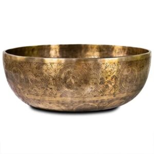 Phoenix Import Gravírozot hangtál kalapáccsal, kézzel készített, 50 cm