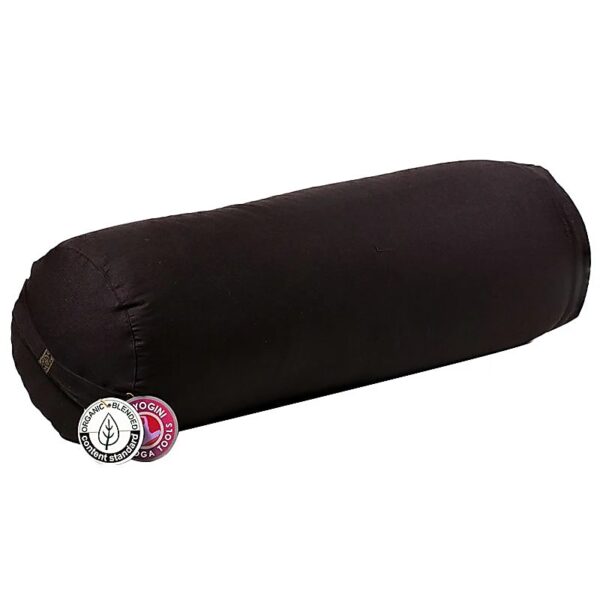 Phoenix Import Yogi & Yogini Bolster jógahenger ECO hajdina 100% bio pamut 60 x 16 cm Szín: Fekete