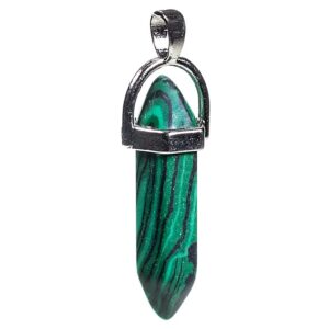 Phoenix Import Phoenix Pendant medál gyógyító kövekből 4 cm Anyag: Malachit (mesterséges)