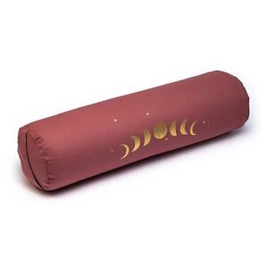 Phoenix Import Yogi & Yogini Bolster jógahenger ECO szimbólummal hajdina 100% bio pamut 60 x 16 cm Szín: Rózsaszín