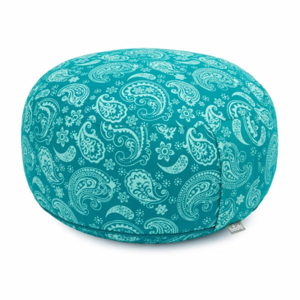Bodhi Yoga Bodhi Maharaja Rondo meditációs párna Paisley petrol (türkiz) 32 x 20 cm Töltelék: Kapok