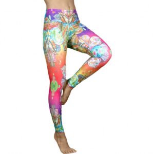 Bodhi Niyama Barcelona High Waist Leggings jógára és fitneszre Méret: L