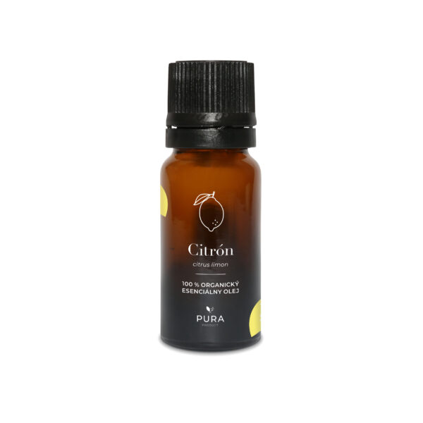 PURA product PURA 100% tisztaságú szerves illóolaj Citrom 10 ml FOOD GRADE