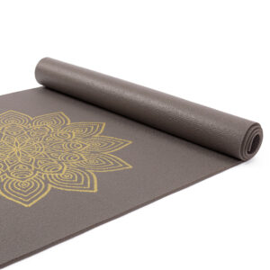Bodhi Yoga Bodhi Rishikesh Premium jógaszőnyeg 4,5 mm arany Mandalával Szín: Barnásszürke