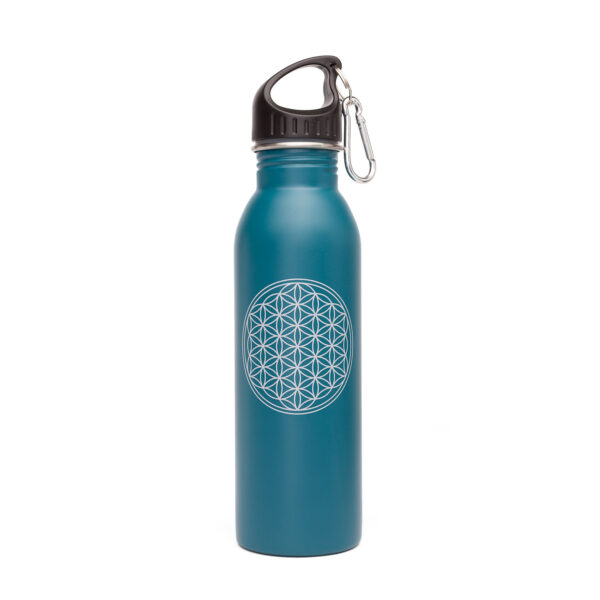 Bodhi Yoga Bodhi Bottle rozsdamentes acélüveg, szívószállal és mintávlal 700 ml 3 szín Szín: Az élet virága