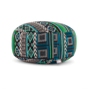Bodhi Yoga Bodhi meditációs párna Rondo Ethno tönköly kollekció 100% pamut 32 x 20 cm Szín: Zöld,fehér,fekete