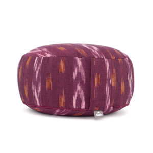 Bodhi Yoga Bodhi meditációs párna Rondo Ethno tönköly kollekció 100% pamut 32 x 20 cm Szín: Bordó