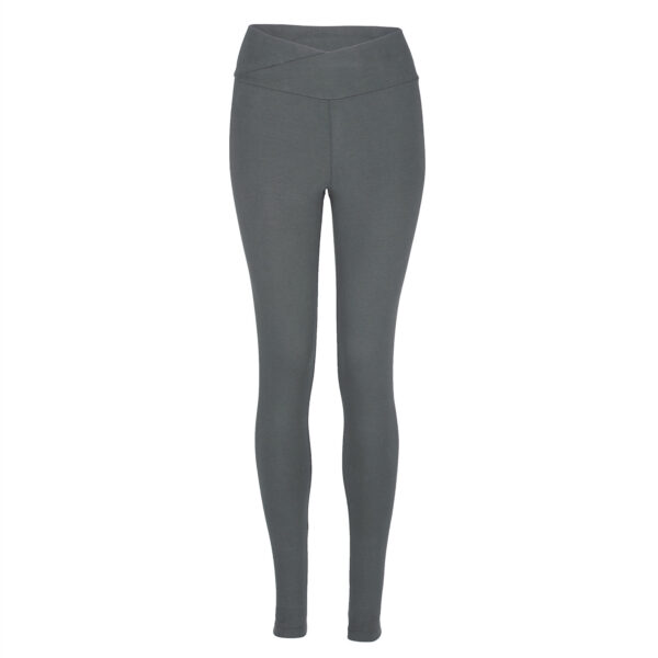 Bodhi Yamadhi Bodhi Yoga Yamadhi Basic Leggins keresztezett derék Organikus pamut nadrág antracit Méret: S