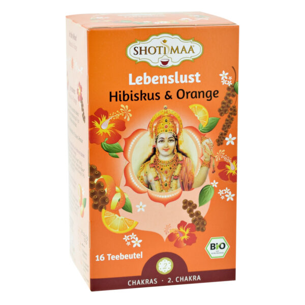 Shoti Maa Tea Shoti Maa ájurvédikus BIO tea Hibiszkusz & Narancs kivonattal 16 x 2g