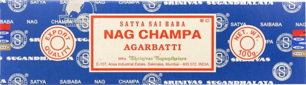 Ancient wisdom Sai Baba Nag Champa Agarbatti füstölőpálcák 100 g
