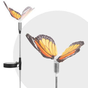 LED-es szolár pillangó - hidegfehér - 65 cm
