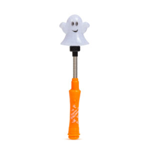 Halloween-i LED lámpa - rugós szellem - elemes