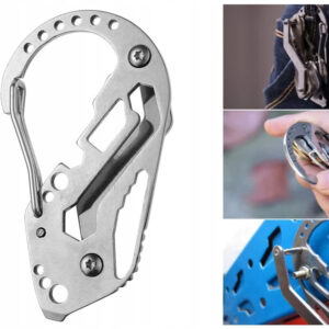 Karabiner kulcstartó