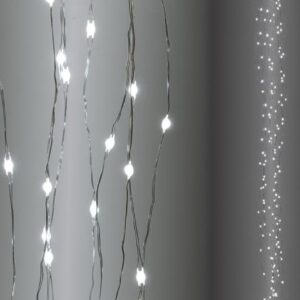 200 LED vízesés fényfüggöny 2 m - Hidegfehér