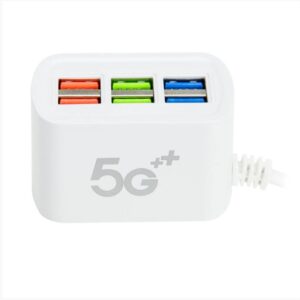 USB 6-os elosztó telefontartóval