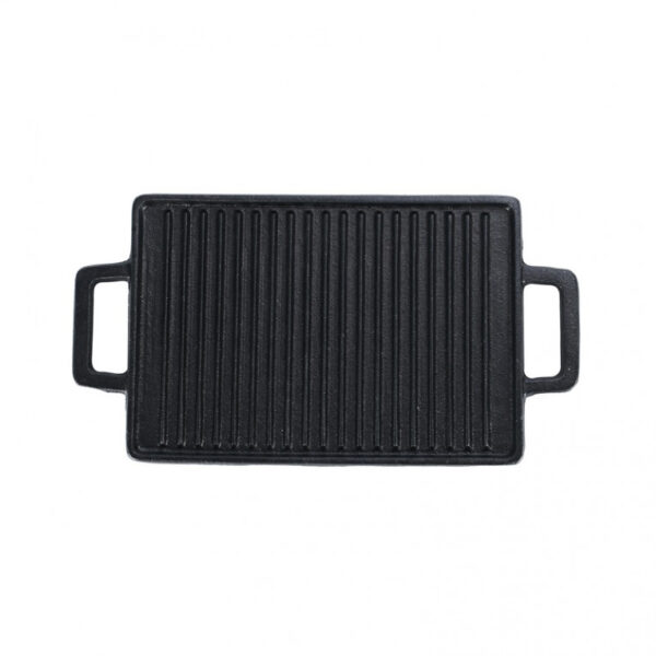 Öntöttvas Grill lap mini 2 oldalas 28,5*14,5cm,