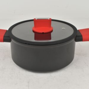 Straight Line tapadásmentes alumínium lábas üvegfedővel 24cm, 5L, indukciós